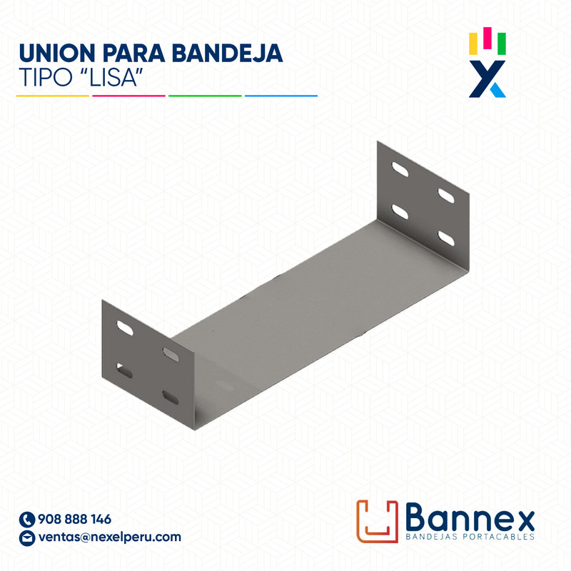 UNION TIPO "LISA" 400x60MM 1.2MM / INC. UNION BANNEX