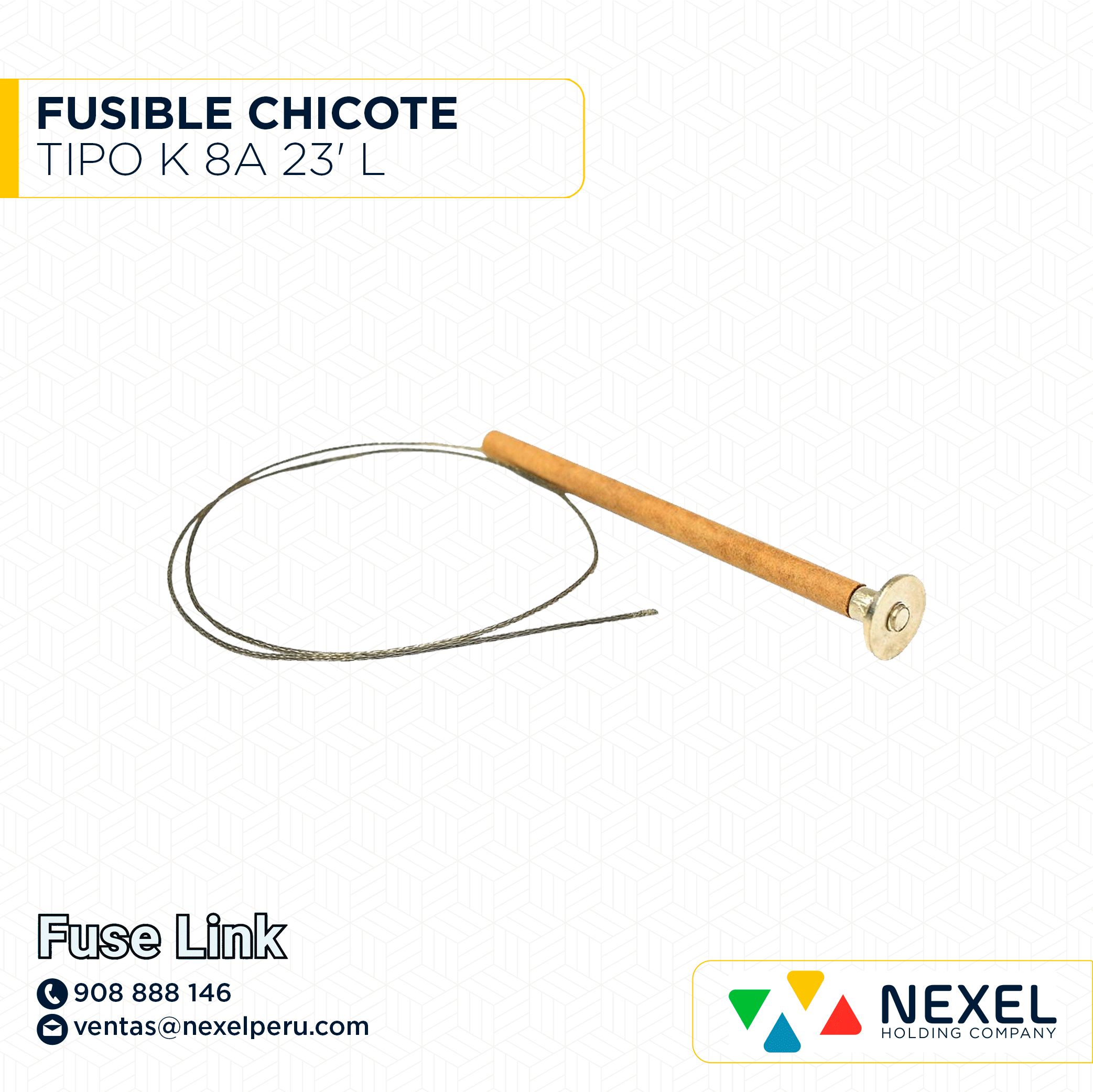 OUT-FUSIBLE CHICOTE TIPO K 8A 23' L FUSELINK