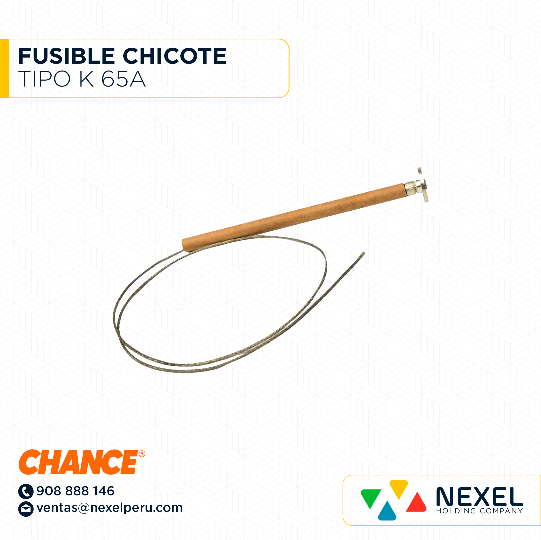 FUSIBLE CHICOTE TIPO K 65A CHANCE