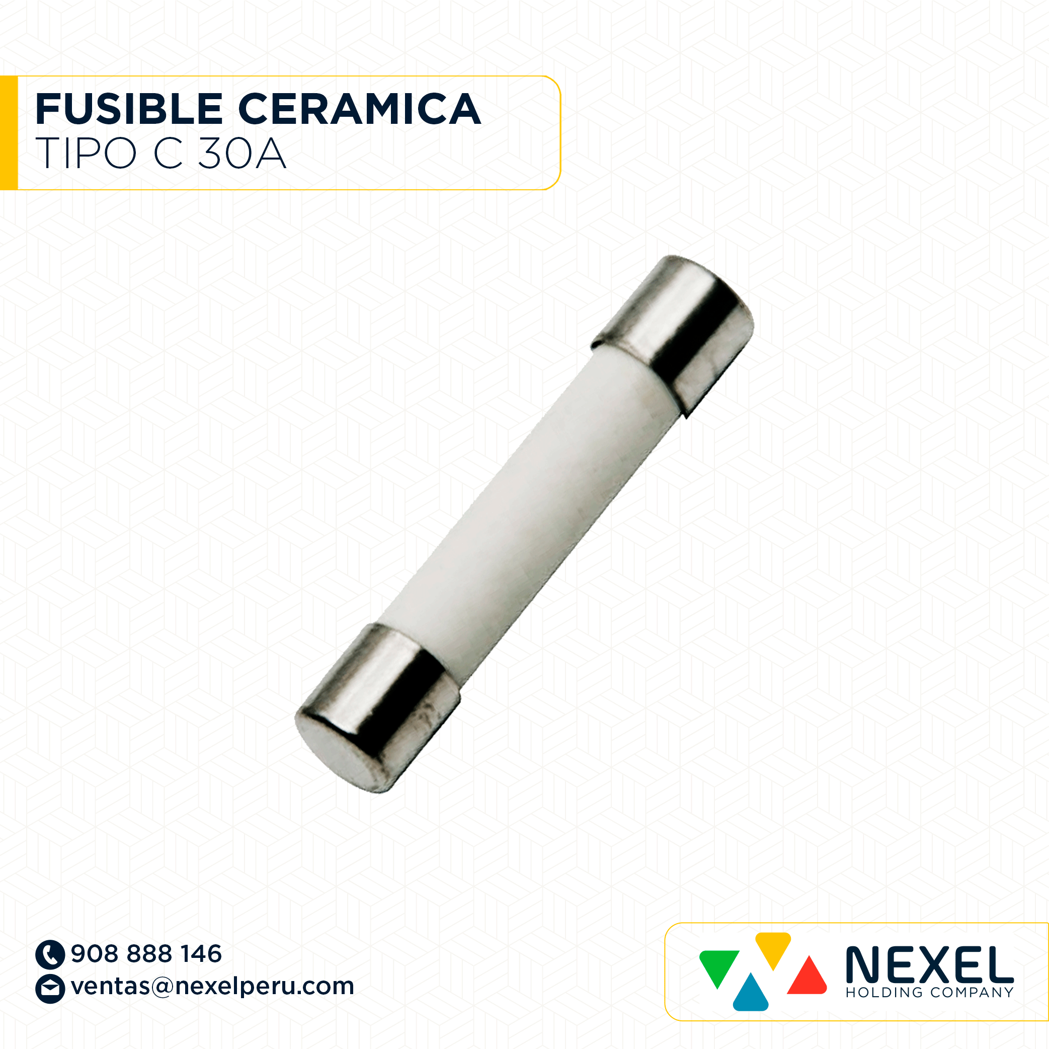OUT-FUSIBLE CERAMICA TIPO C 30A STANDARD