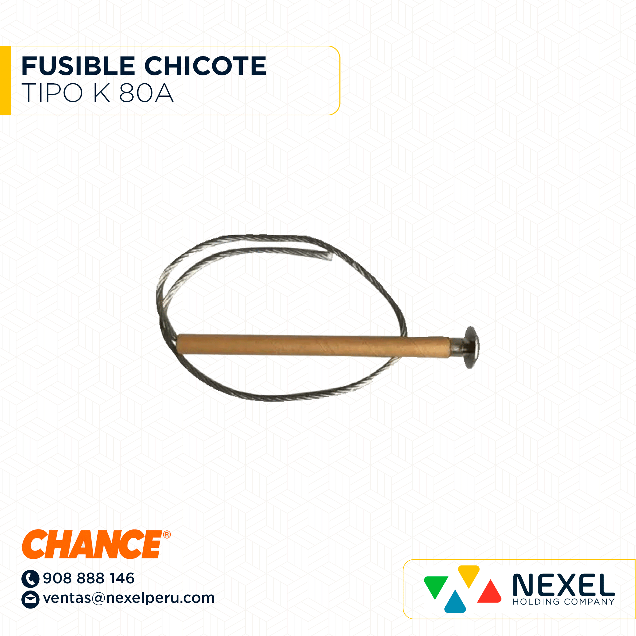 FUSIBLE CHICOTE TIPO K 80A CHANCE