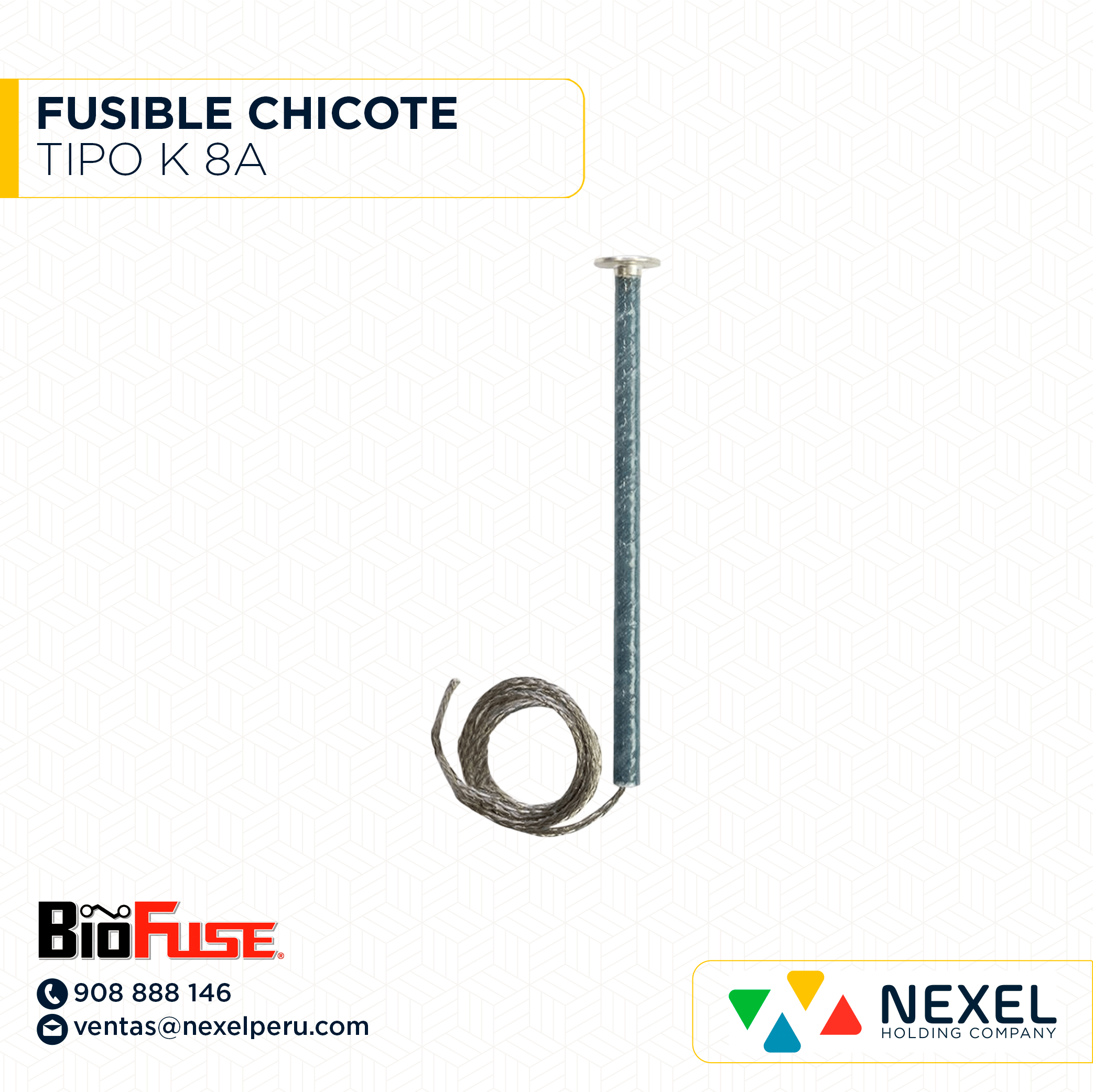 FUSIBLE CHICOTE TIPO K 8A BIFUSE