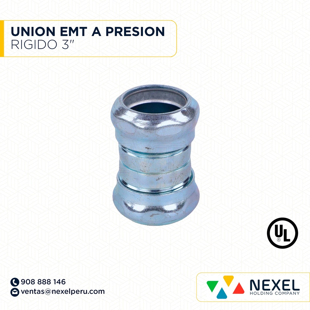 UNION EMT A PRESION RIGIDO 3" STANDARD