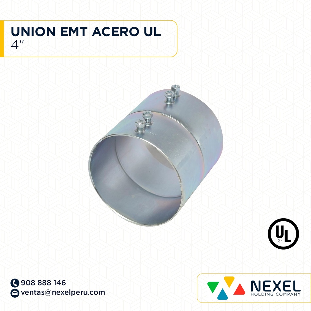 UNION EMT 4" ACERO UL STANDARD