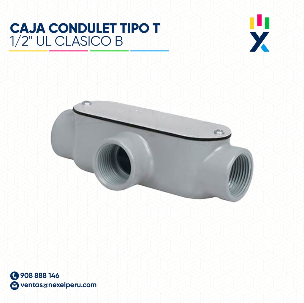 CAJA CONDULET TIPO T 1/2" UL CLASICO B STANDARD