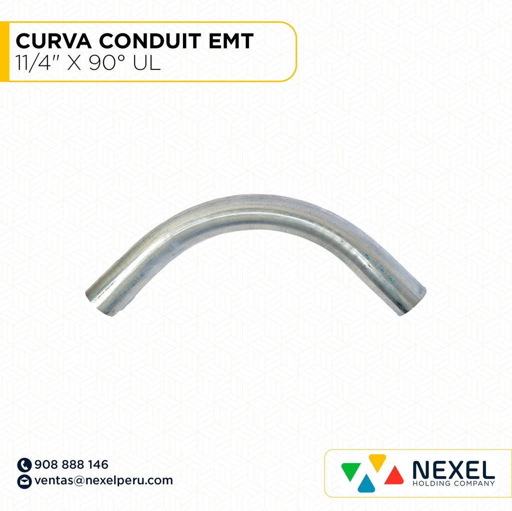 CURVA CONDUIT EMT 11/4" X 90° UL STANDARD