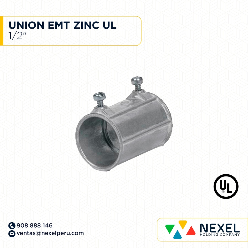 UNION EMT 1/2" ZINC UL STANDARD