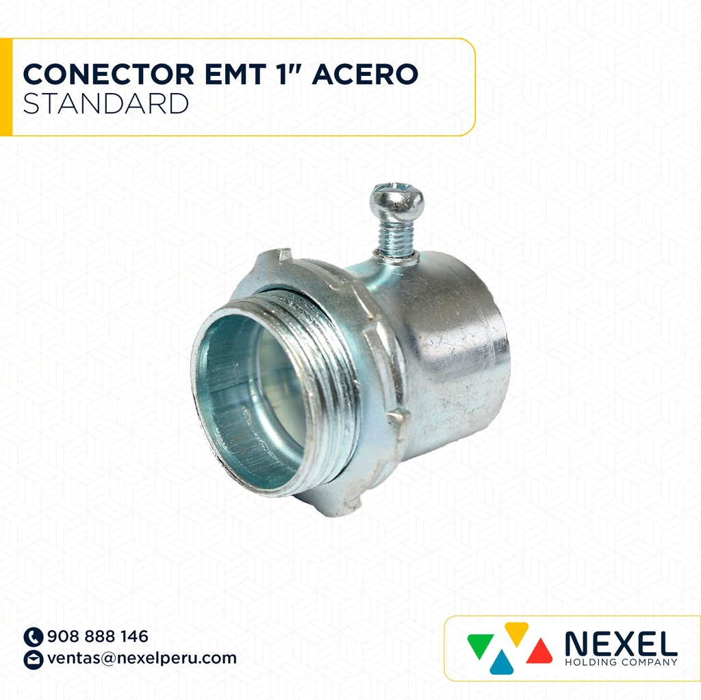 CONECTOR EMT 1" ACERO STANDARD
