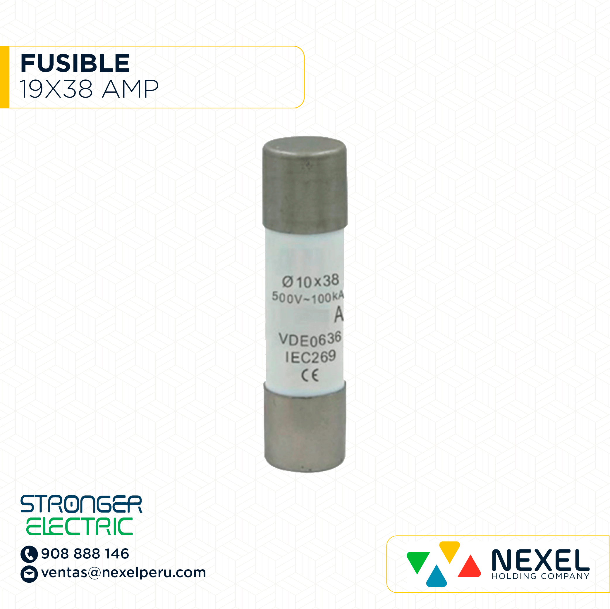 FUSIBLE 19X38 10AMP STRONGER