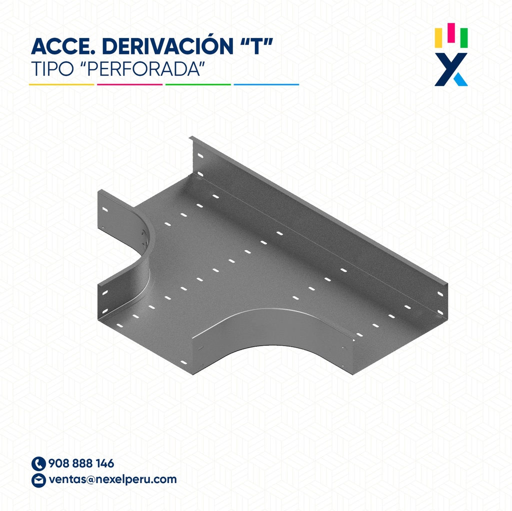 DERIVACION "T" RANURADO F.G 200X100 PL 1/20+TAPA NACIONAL