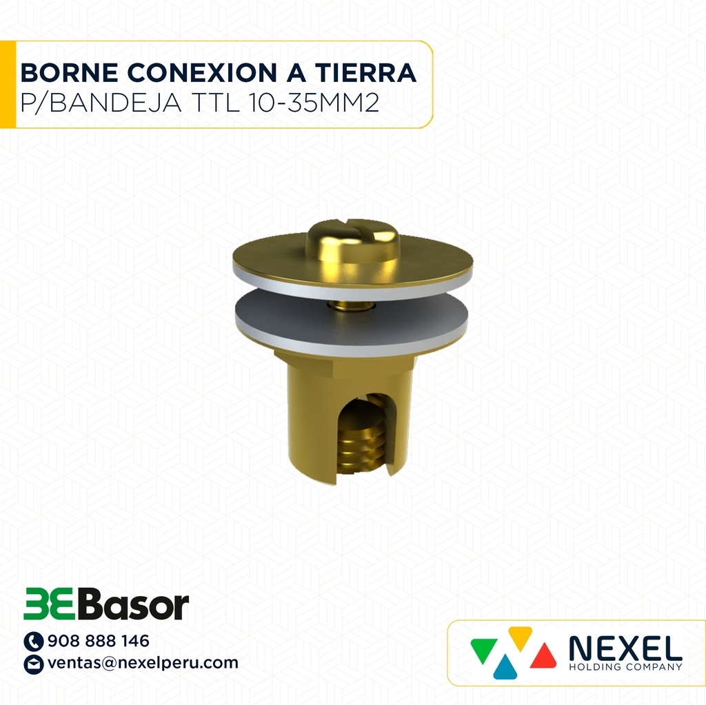 BORNA DE CONEXION A TIERRA P/BANDEJA REJILLA MOD. TTL 10-35MM2 COD.208189 BASOR