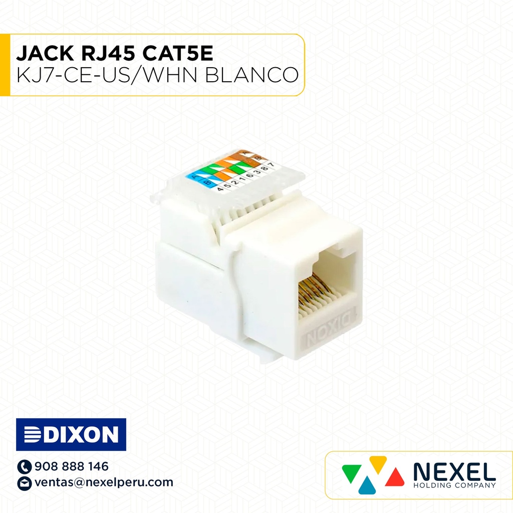 JACK RJ45 CAT5E KJ7-CE-US/WHN BLANCO DIXON