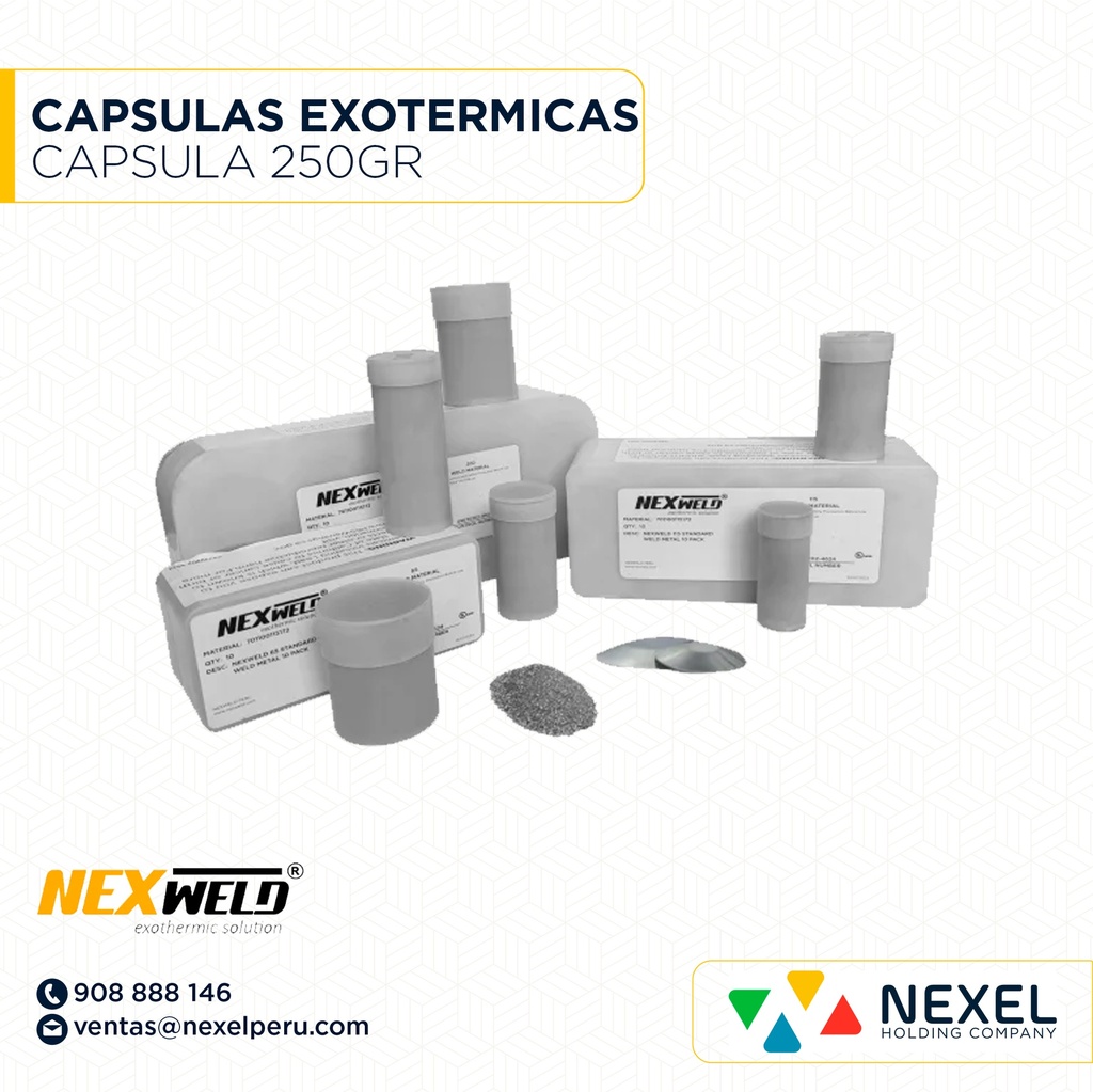 CAPSULA PARA SOLDADURA EXOTERMICA 250GR NEXWELD