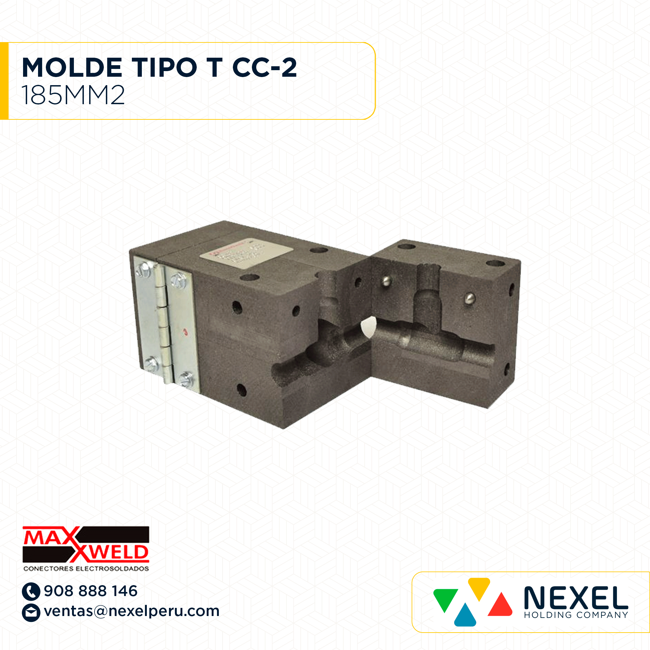 OUT-MOLDE TIPO T CC-2 185MM2 MAXWELD  - B