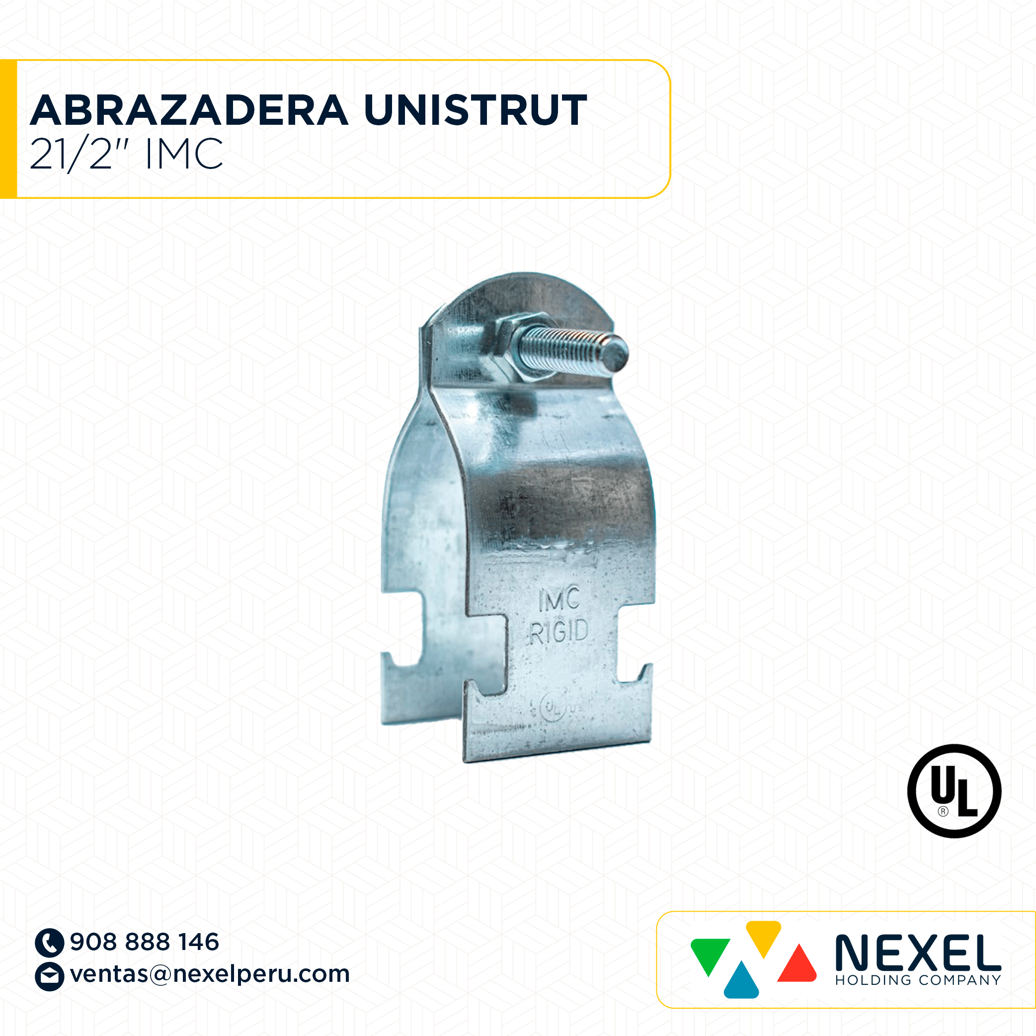 ABRAZADERA UNISTRUT 21/2" IMC STANDARD