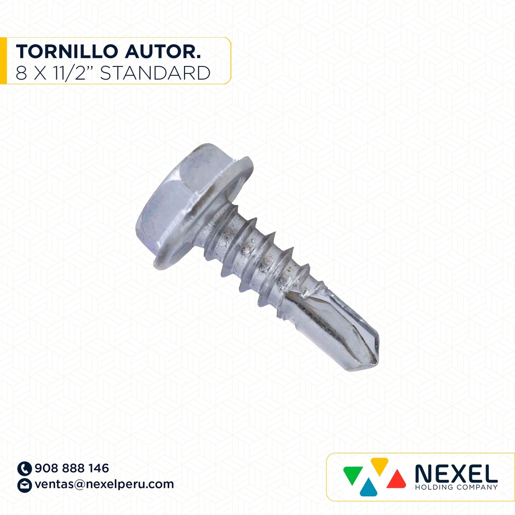 OUT- TORNILLO AUTORROSCANTE 8 X 11/2" STANDARD