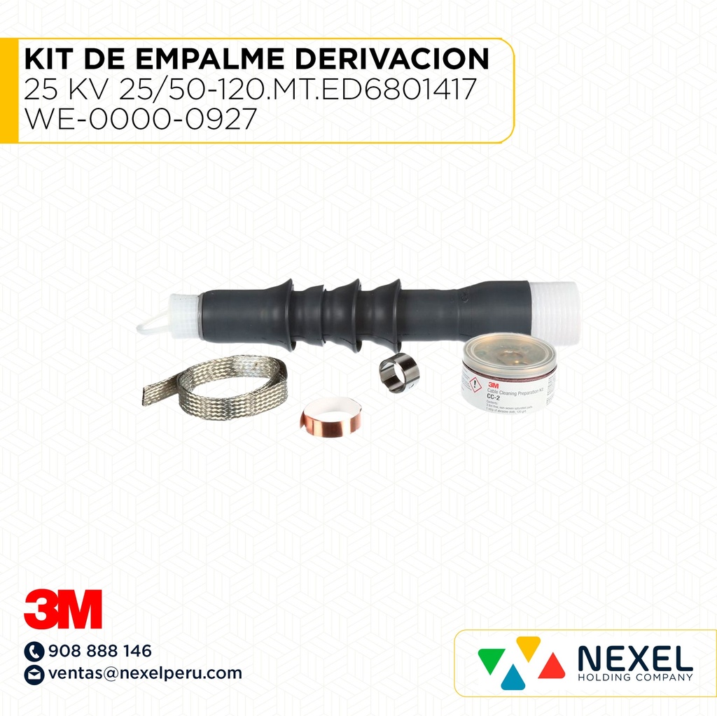 OUT - KIT DE EMPALME DERIVACION 25 KV (25/50-120.MT.ED6801417) WE-0000-0927 3M