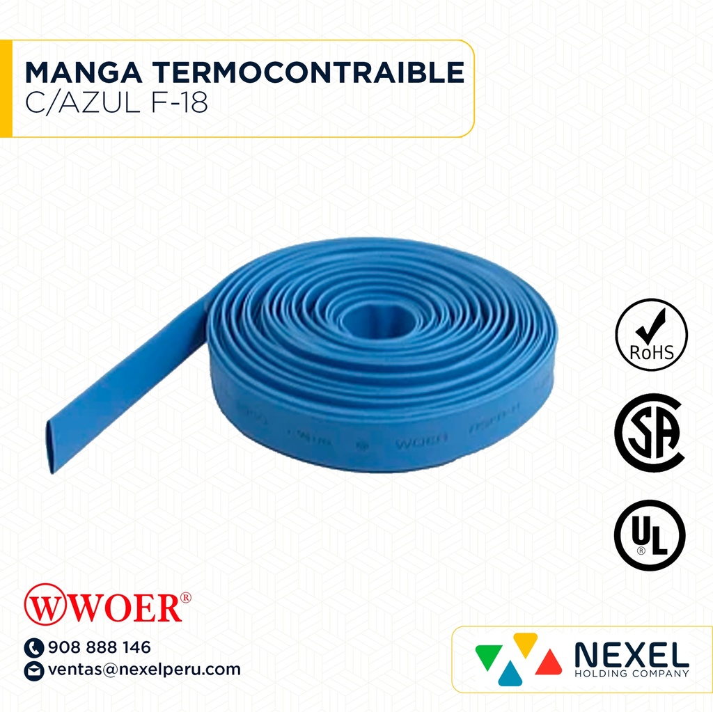 MANGA TERMOCONTRAIBLE C/AZUL F-18 WOER