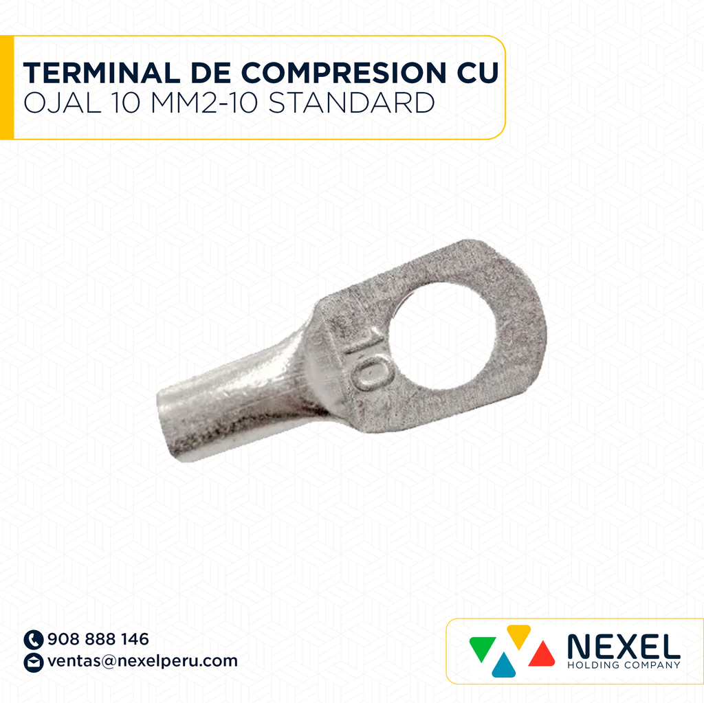 TERMINAL DE COMPRESION CU OJAL 10 MM2-10 STANDARD