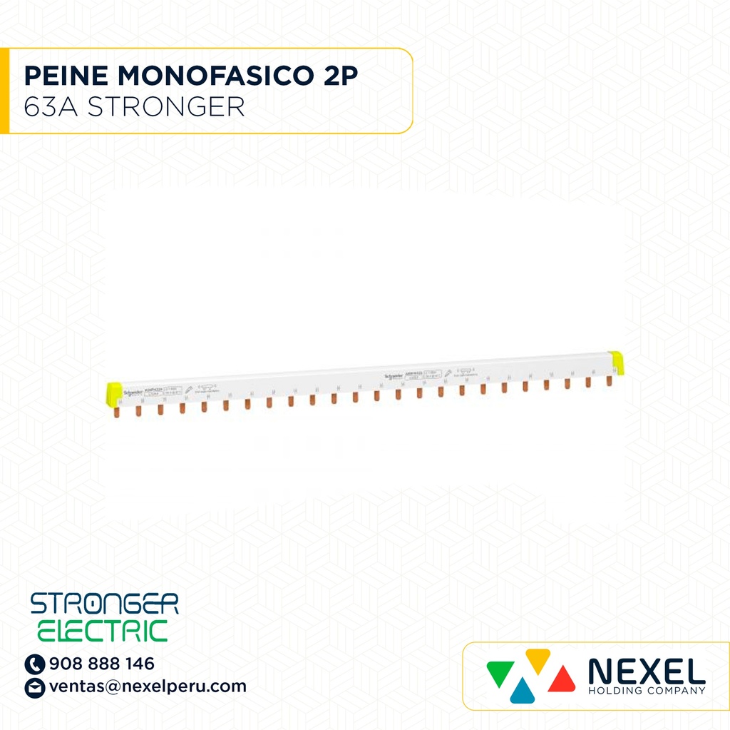 PEINE MONOFASICO 2P 63A STRONGER