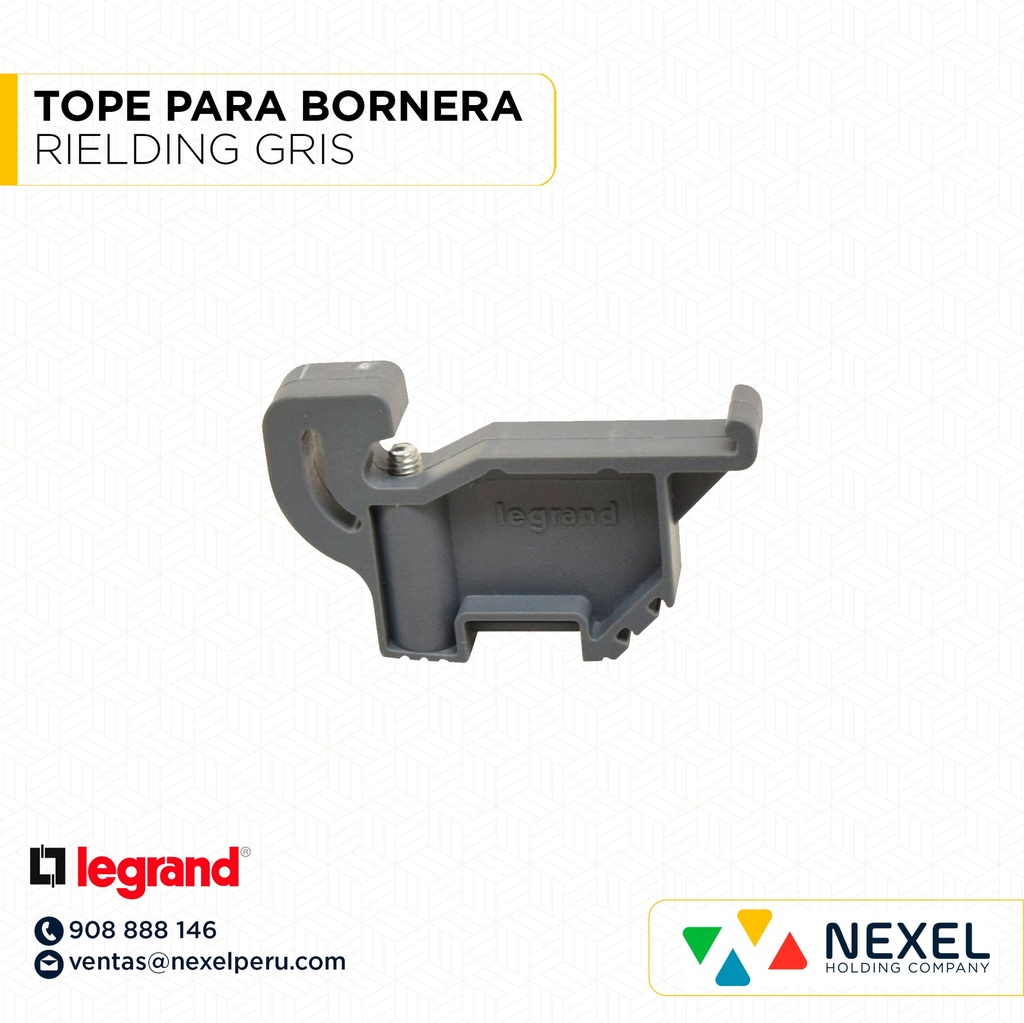 TOPE PARA BORNERA RIELDING GRIS LEGRAND