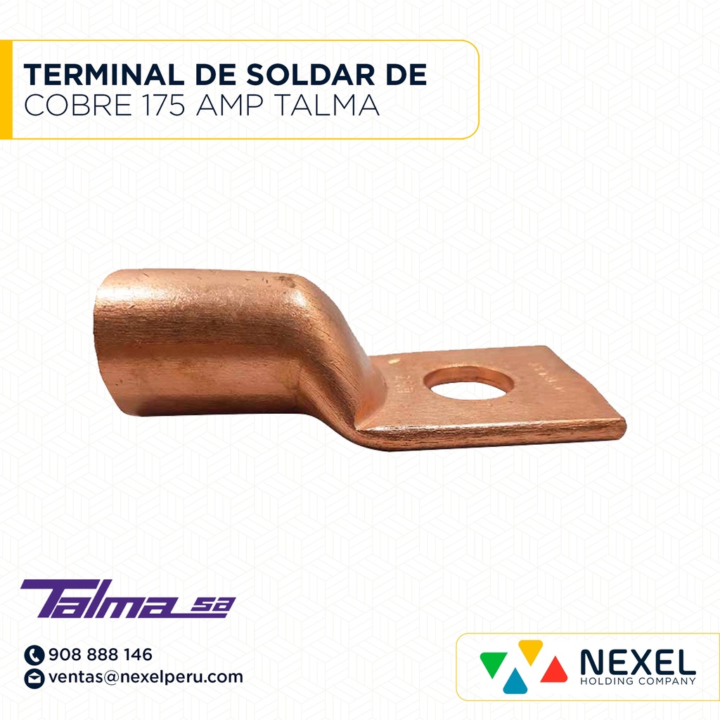 TERMINAL DE SOLDAR DE COBRE 175 AMP TALMA