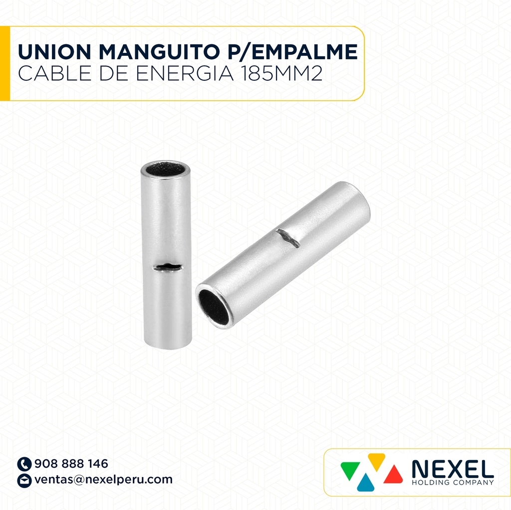 UNION MANGUITO P/EMPALME CABLE DE ENERGIA 185MM2 STANDARD