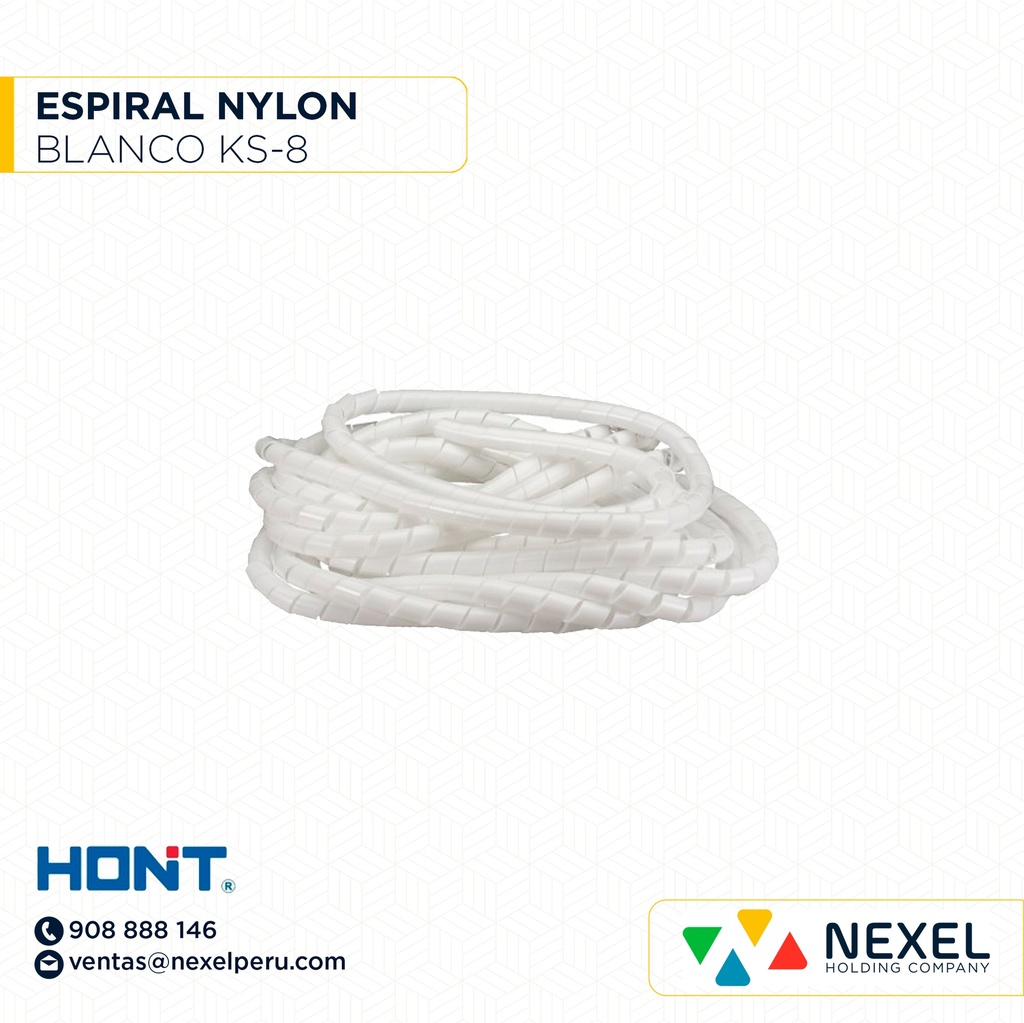 ESPIRAL NYLON KS-8 BLANCO HONT