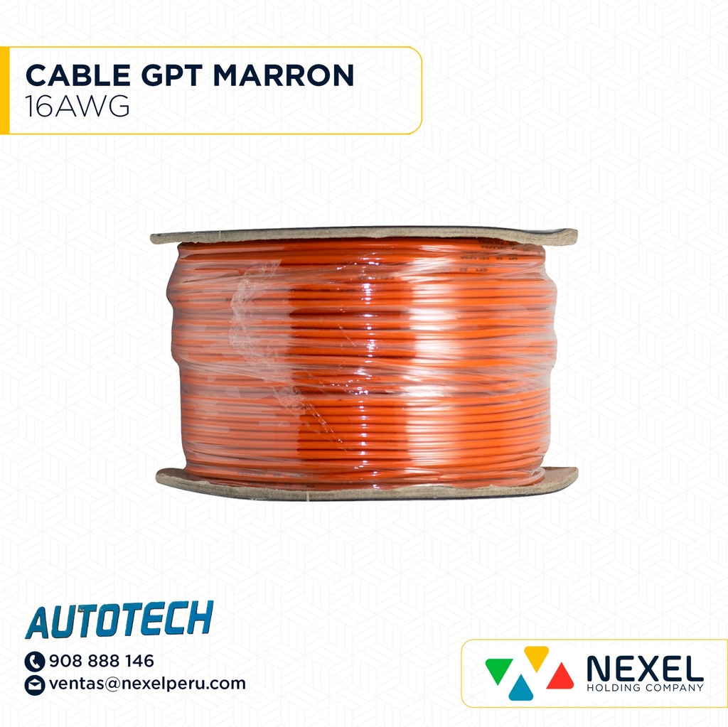OUT- CABLE GPT 16AWG MARRON AUTOTECH