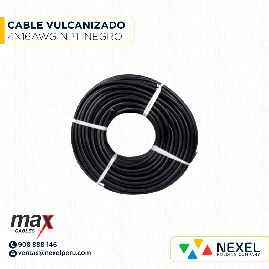 CABLE VULCANIZADO NTP 4X16AWG MAX CABLE