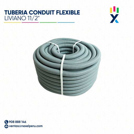 [B61508-11-O] OUT- TUBERIA CONDUIT FLEXIBLE LIVIANO 11/2" STANDARD