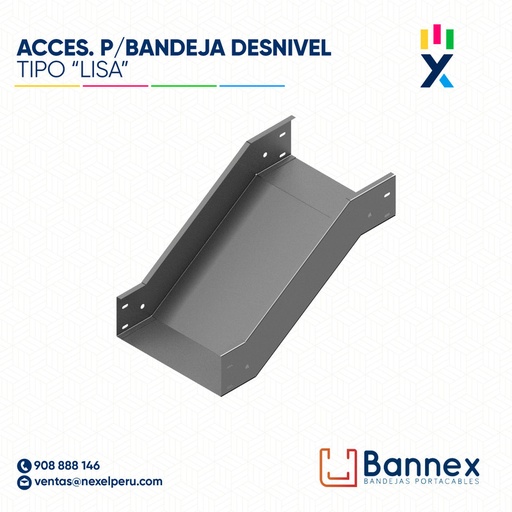 [C143710] ACCES. "DESNIVEL"  TIPO "LISA" 450x100MM 2MM S/TAPA INC. UNION BANNEX