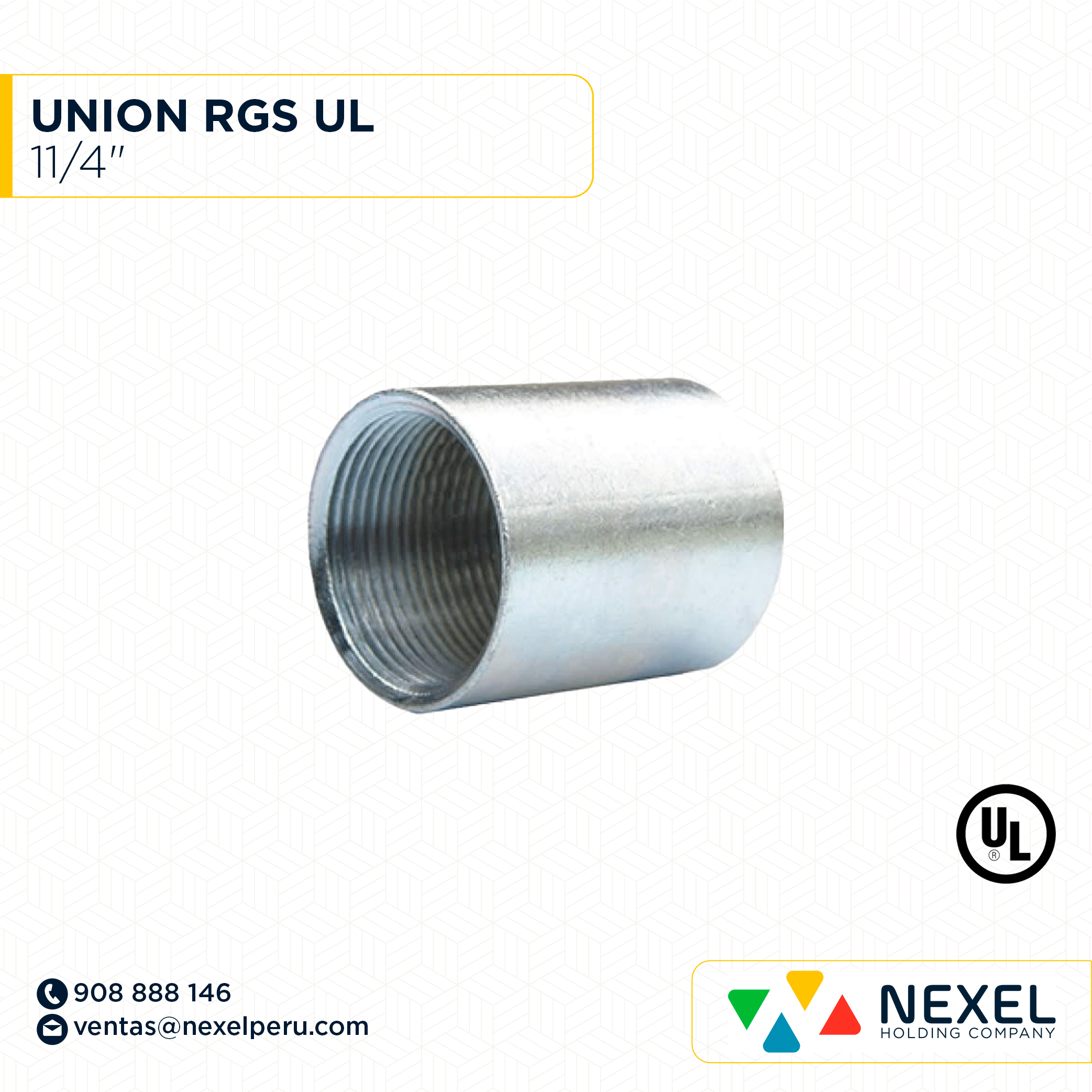 [B36053-O] OUT-UNION RGS 11/4" UL STANDARD 