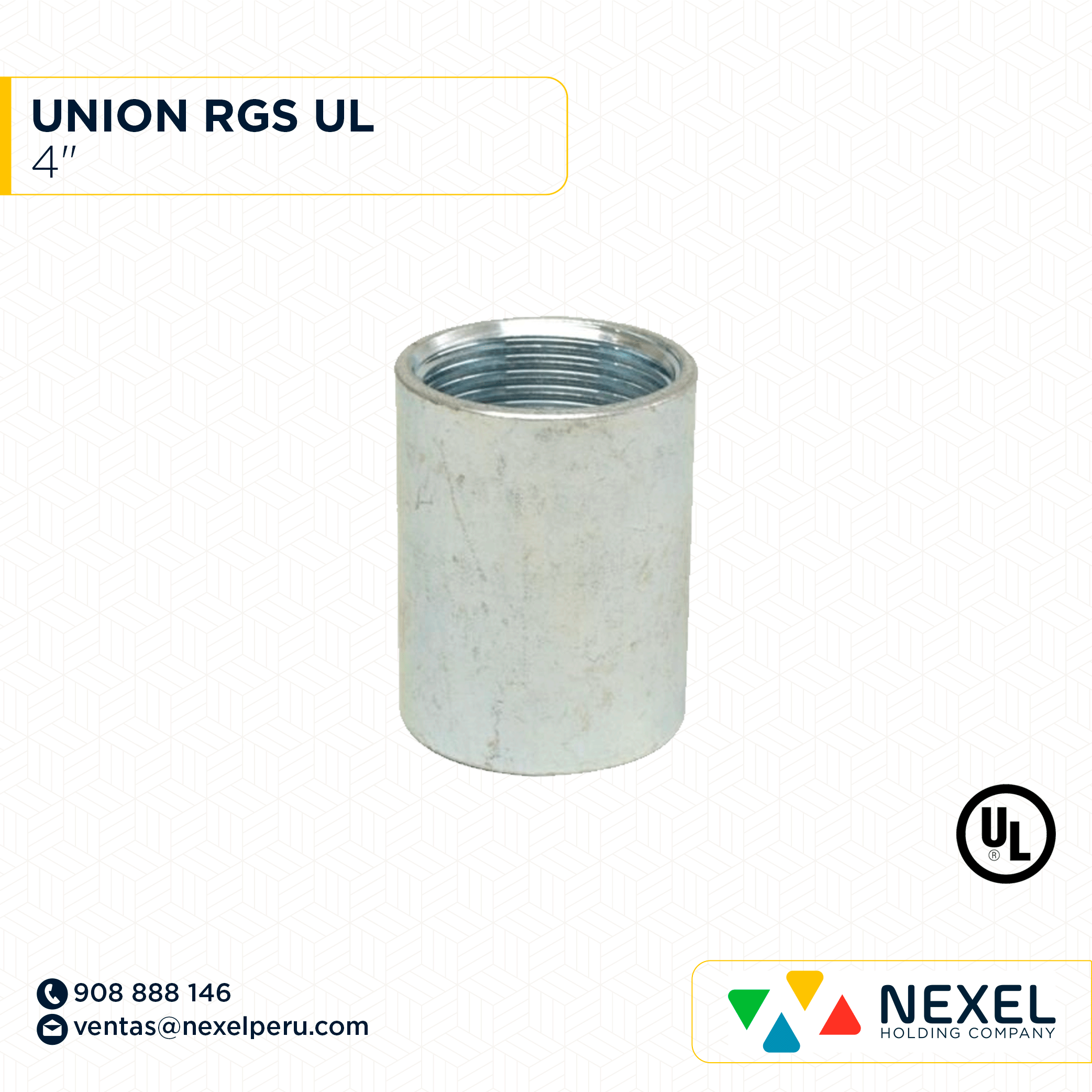 [B32040-O] OUT- UNION RGS 4" UL STANDARD