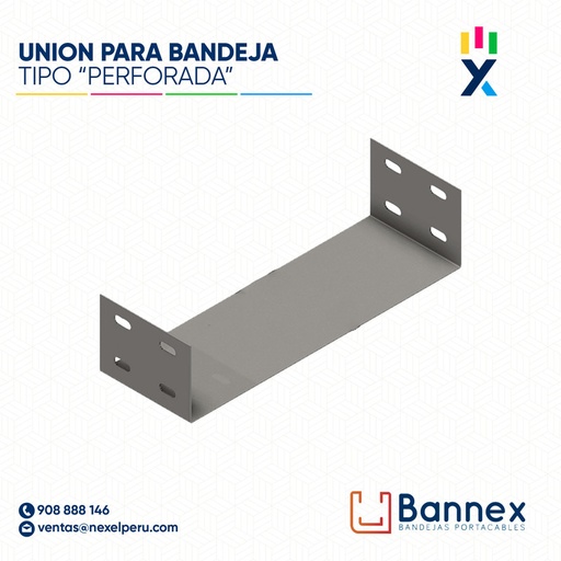 [C146696] UNION TIPO "PERFORADA" 150x100MM 1.5MM / INC. UNION BANNEX