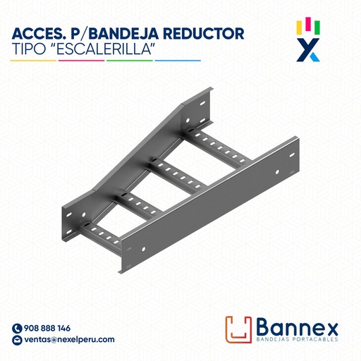[C149924] ACCES. "REDUCTOR"  TIPO "ESCALERILLA" 150x150MM 2MM S/TAPA INC. UNION BANNEX