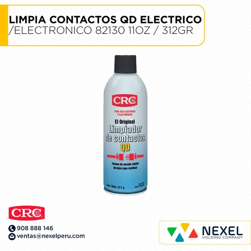 [M36102] LIMPIA CONTACTOS QD ELECTRICO - ELECTRONICO 82130 11OZ / 312GR CRC