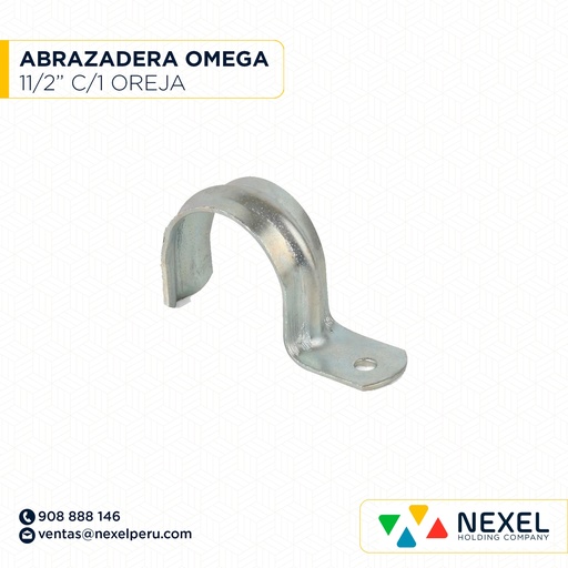 [B92364] ABRAZADERA OMEGA 11/2" C/1 OREJA STANDARD