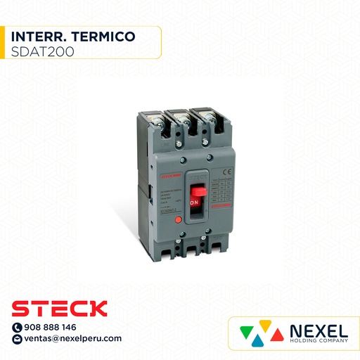 [G22021] INTERRUPTOR TERMICO REGULABLE SDA 200A SDAT200 STECK
