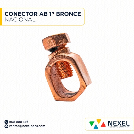[E36262] CONECTOR AB 1" BRONCE NACIONAL