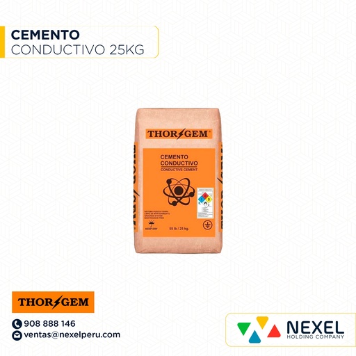 [E26133] CEMENTO CONDUCTIVO 25KG THOR GEM